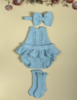 Conjunto «Volante azul»
