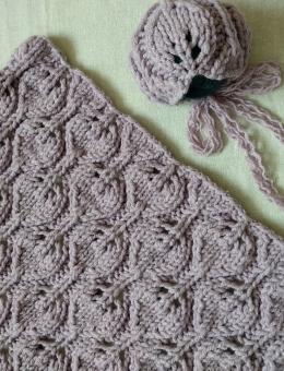 Manta y gorro para la sesión de fotos de recién nacidos